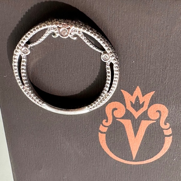 Designer VERRAGIO Diamond 18K Gold WG Wedding Ring Band #2 Size 5 INSIGNIA $4K - Picture 12 of 16